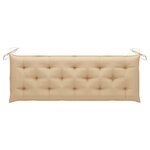 vidaXL Banc de jardin avec coussin 157 cm Bois d'acacia massif