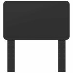 vidaXL Tête de lit avec tête de lit Chêne noir 80 cm Bois d'ingénierie