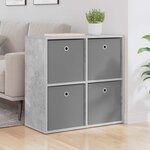 vidaXL Buffet Gris béton 68 5 x 32 x 67 cm