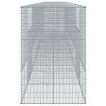 vidaXL Panier gabion avec couvercle 900x100x150 cm fer galvanisé
