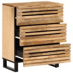 vidaXL Buffet 60x34x75 cm bois de manguier massif brut