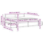 vidaXL Lit avec tiroirs/matelas cire marron 200x200 cm bois massif pin