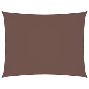 vidaXL Voile de parasol tissu oxford rectangulaire 6x8 m marron
