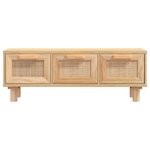 vidaXL Table basse Marron 80x40x30 cm Bois d'ingénierie et pin massif