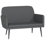Banc banquette 107 x 80 x 81 cm synthétique gris 02_0010697