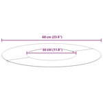 vidaXL adapté pour anneau d'arbre plat Marron Ø30 / 60 cm