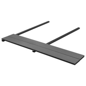 vidaXL Planche de terrasse 40 Pièces Gris WPC