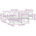 vidaXL Ensemble de canapés d'extérieur 6 pc Blanc et anthracite