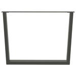 vidaXL Pieds de table à manger en forme de V 3 pièces anthracite 100 x (72-73 3) cm acier