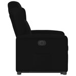 vidaXL Fauteuil inclinable électrique noir tissu