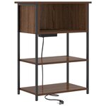 vidaXL Cabinet de chevet Chêne marron 55 x 31 x 76 cm