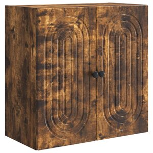 vidaXL Armoire Murale Chêne fumé 59 x 31 x 60 cm Bois d'ingénierie