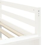 vidaXL Lit mezzanine enfants toboggan blanc 90x190 cm bois pin massif