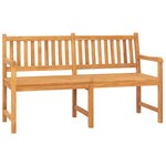 vidaXL Banc de jardin 3 places avec table 150 cm bois de teck massif