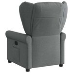 vidaXL Fauteuil inclinable Gris foncé Tissu
