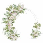 vidaXL Arche de mariage Blanc 220 x 45 x 200 cm Acier
