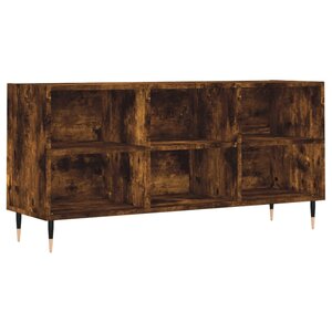 vidaXL Meuble TV chêne fumé 103 5x30x50 cm bois d'ingénierie