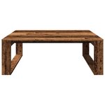 vidaXL Table basse vieux bois 100x100x35 cm bois d'ingénierie