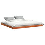 vidaXL Cadre de lit sans matelas cire marron 180x200cm bois pin massif