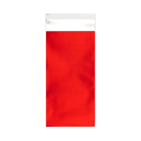 Lot de 100 sachet alu mat rouge 220x110 mm (dl)