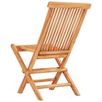 vidaXL Ensemble de bistro 3 Pièces avec coussins noir Bois de teck massif