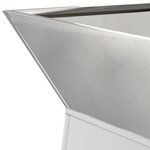 vidaXL Support de plante Acier inoxydable 35 x 35 x 73 cm
