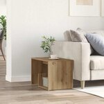 vidaXL Table d'appoint chêne artisanal 59x36x38 cm bois d'ingénierie