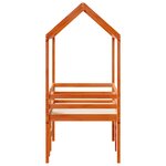 vidaXL Lit haut sans matelas cire marron 80x200 cm bois de pin massif