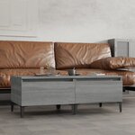 vidaXL Tables d'appoint 2 Pièces Sonoma gris 50x46x35 cm Bois ingénierie
