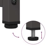 vidaXL Buffet noir 100 5x39x107 cm acier laminé à froid