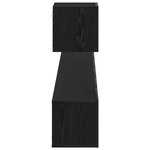 vidaXL Ensemble meuble TV Montage mural Chêne noir Bois d'ingénierie