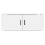 vidaXL Meuble TV mural Blanc 100x34 5x40 cm
