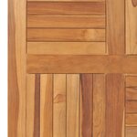 vidaXL Dessus de table Bois de teck solide Carré 80x80x2 5 cm