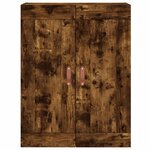 vidaXL Buffet haut Chêne fumé 69 5x34x180 cm Bois d'ingénierie