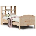 vidaXL Lit bibliothèque sans matelas 100x200 cm bois massif de pin