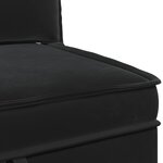 vidaXL Sofa avec rangement Noir Velours