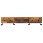 vidaXL Meuble TV Bois ancien 147 x 34 5 x 30 cm Bois d'ingénierie