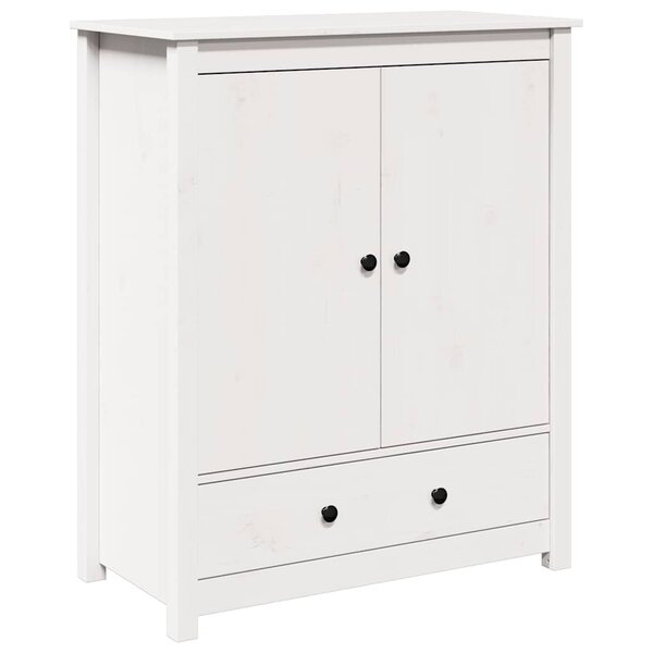 vidaXL Buffet Blanc 83x41 5x100 cm Bois massif de pin