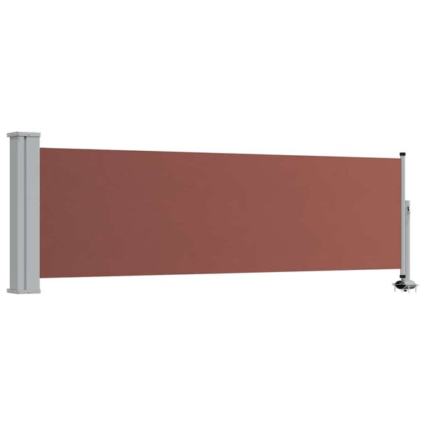 vidaXL Auvent latéral rétractable de patio 80x300 cm Marron
