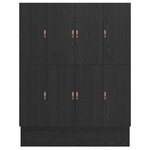 vidaXL Cadre de lit de rangement Chêne noir 180x200 cm