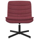 vidaXL Chaise pivotante Bordeaux 63 x 75 x 76 cm tissu