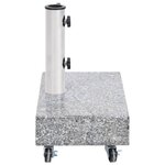 vidaXL Socle de parasol Gris clair 45x25x8 3 cm Granite