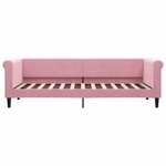 vidaXL Lit de jour avec matelas rose 80x200 cm velours