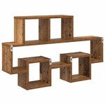 vidaXL Étagère Murale Bois ancien 82 x 15 x 51 cm Bois d'ingénierie