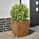 vidaXL Jardinière 40x40x40 cm acier résistant aux intempéries