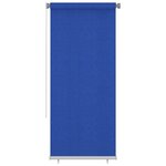 vidaXL Store roulant d'extérieur 100x230 cm Bleu PEHD