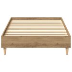 vidaXL Cadre de lit sans matelas chêne artisanal 75x190 cm