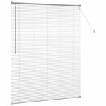 vidaXL Store de Fenêtre avec des rideaux Argent Aluminium