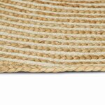 vidaXL Tapis Naturel et Blanc 122 x 183 cm Jute