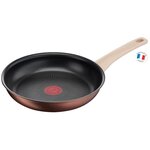 Tefal g2540302 poele 22cm eco-respect - antiadhésive - tous feux dont inductionmarron